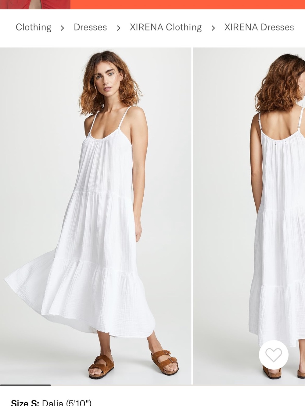 XiRENA White Tiered Maxi Coverup Dress